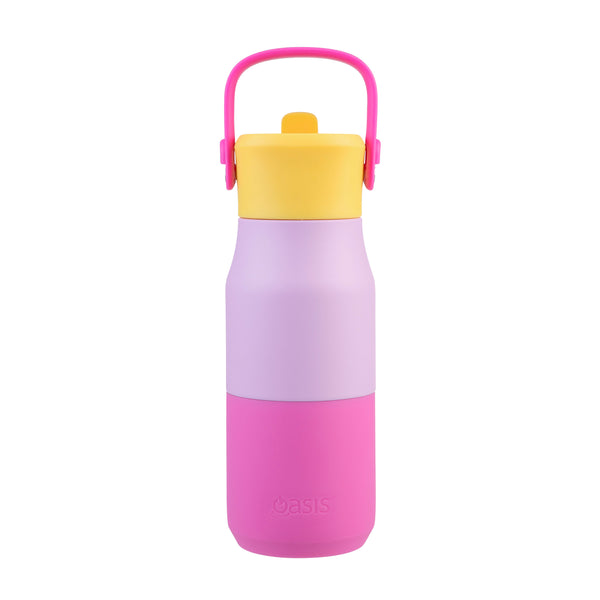Oasis Stainless Steel Double Wall Insulated Jnr Drink Bottle sipper 400ml