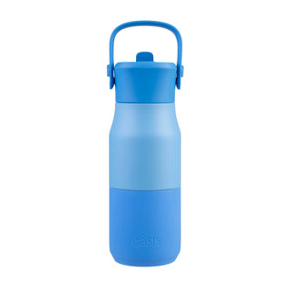 Oasis Stainless Steel Double Wall Insulated Jnr Drink Bottle sipper 400ml