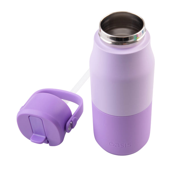 Oasis Stainless Steel Double Wall Insulated Jnr Drink Bottle sipper 400ml