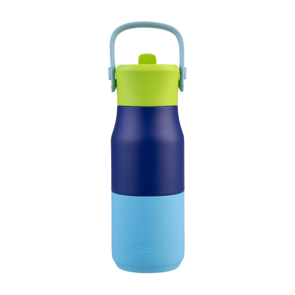 Oasis Stainless Steel Double Wall Insulated Jnr Drink Bottle sipper 400ml