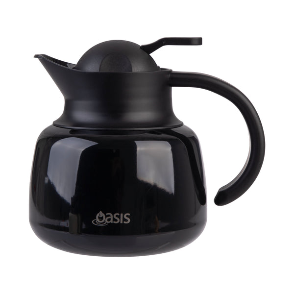 Oasis Stainless Steel Double Wall Insulated Tea Pot w Strainer 750ml