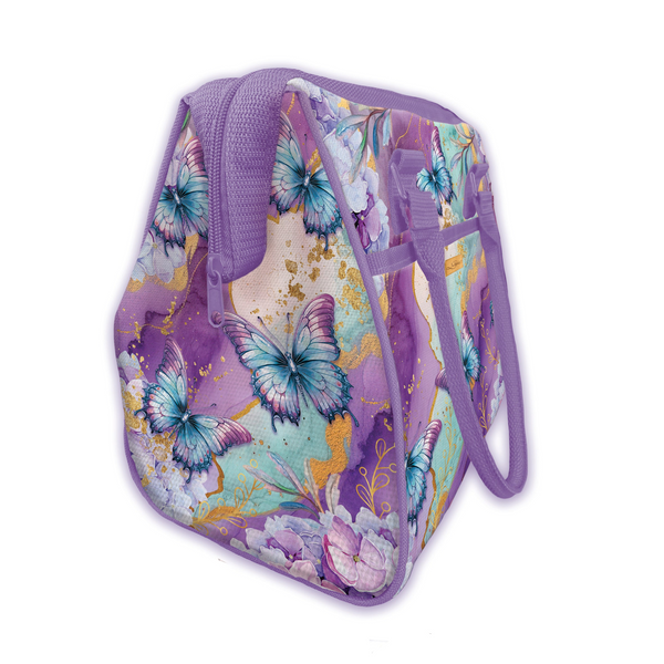 Lisa Pollock Lunch Cooler Bag - Amethyst Butterfly