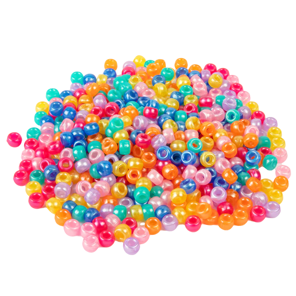 Art Star Assorted Colour Pearlised Pony Beads for Kids 3
