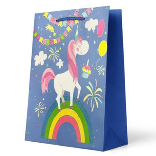 Gift Bag Medium - Party Unicorn with Glitter