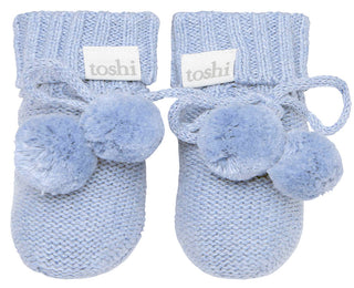 Toshi Organic Baby Booties - Seabreeze
