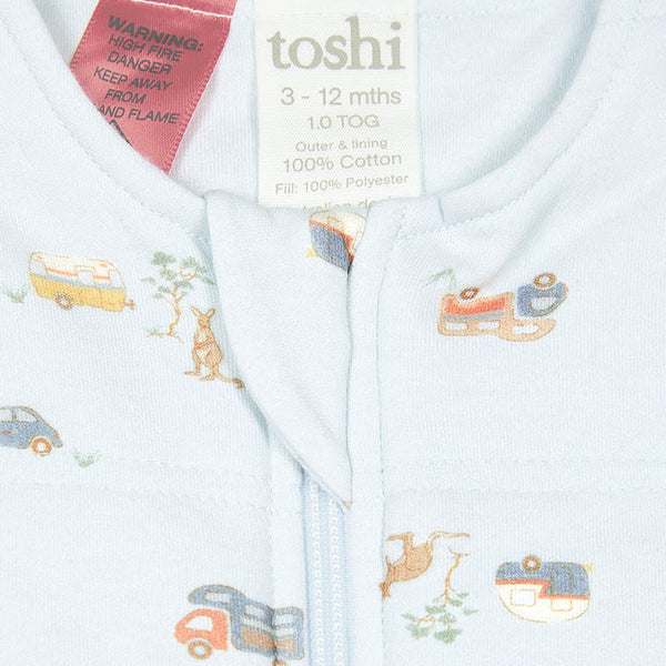 Toshi Baby Sleep Bag Classic Cocoon 2.5 Tog - Road Trip