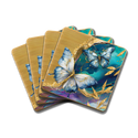 Lisa Pollock Bamboo Coaster Set - Tranquil Butterflies