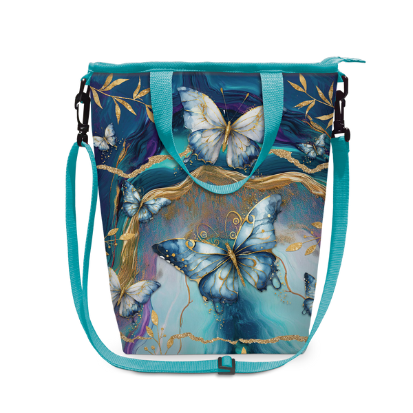 Lisa Pollock Champagne Cooler Bag - Tranquil Butterflies