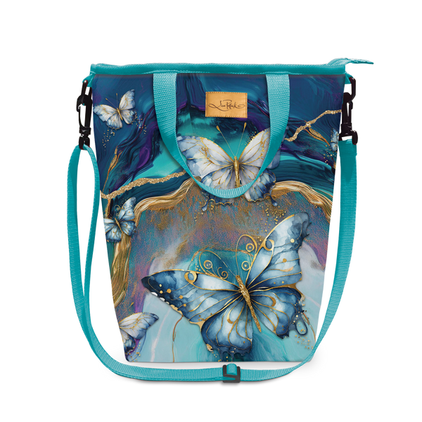Lisa Pollock Champagne Cooler Bag - Tranquil Butterflies