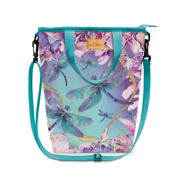 Lisa Pollock Champagne Cooler Bag - Delightful Dragonflies