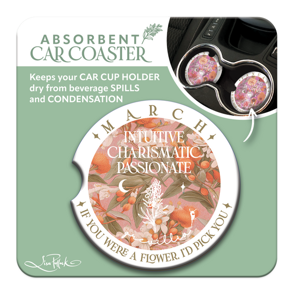 Lisa Pollock Car Coaster - March