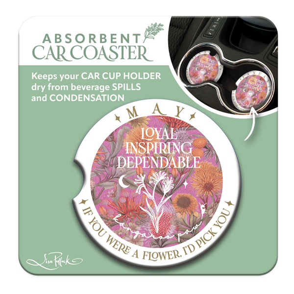 Lisa Pollock Car Coaster - May