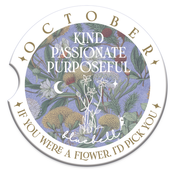 Lisa Pollock Car Coaster - October