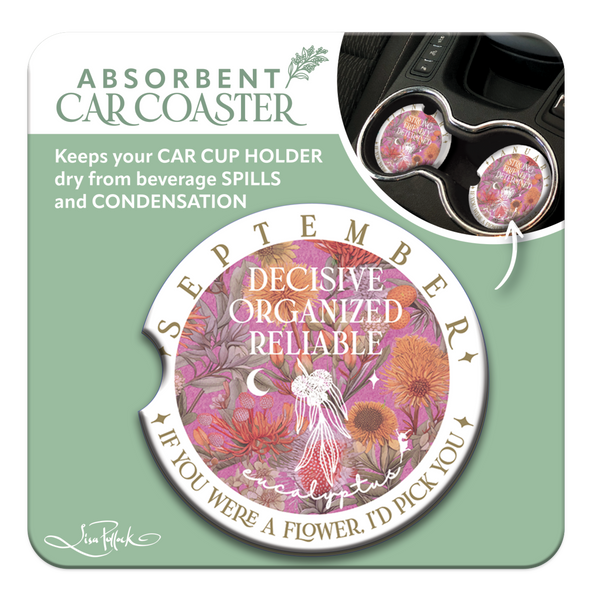 Lisa Pollock Car Coaster - September