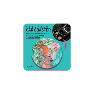 Lisa Pollock Car Coaster - Gorgeous Galah