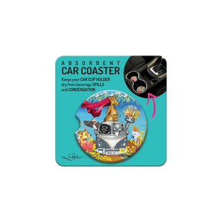 Lisa Pollock Car Coaster - Pracilla