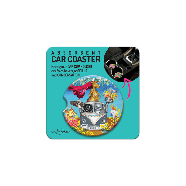 Lisa Pollock Car Coaster - Pracilla