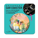 Lisa Pollock Car Coaster - Sunset Love Birds