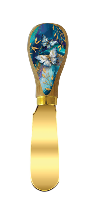 Lisa Pollock Cheese Knives - Tranquil Butterflies