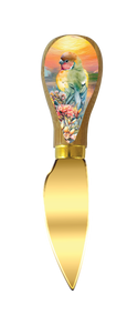Lisa Pollock Cheese Knives - Love Bird Sunset