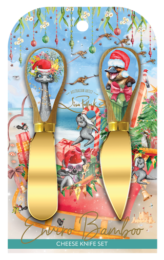 Lisa Pollock Cheese Knives - Festive Frivolities