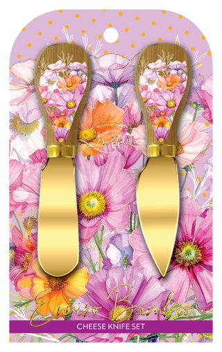 Lisa Pollock Cheese Knives - Pressed Petals