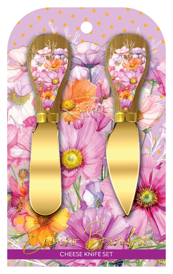 Lisa Pollock Cheese Knives - Pressed Petals