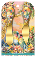 Lisa Pollock Cheese Knives - Love Bird Sunset