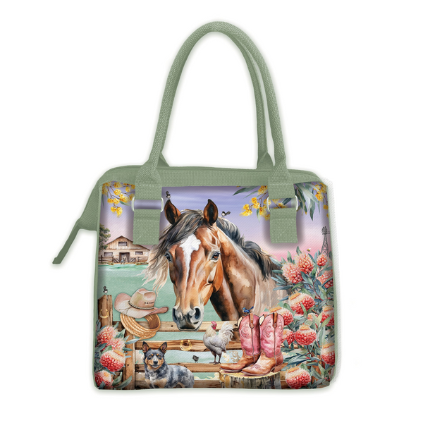 Lisa Pollock Lunch Cooler Bag - Country Dusk