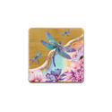 Lisa Pollock Bamboo Coaster Set - Delightful Dragonflies