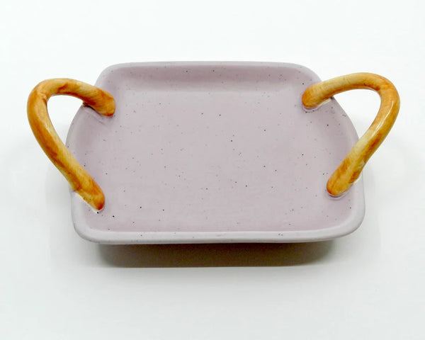 Vida Ceramic Tray - Lilac/ Terracotta