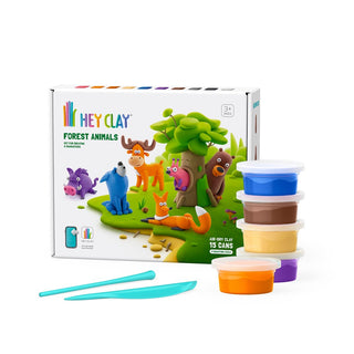 Hey Clay - Air Dry Clay 15 Can Forest Animals