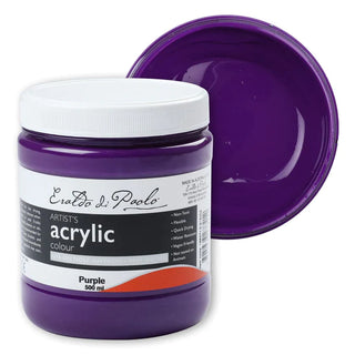 Eraldo Di Paolo Acrylic Paint 500ml - Purple for Kids 2