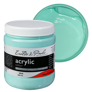 Eraldo di Paolo Acrylic Paint 500ml - Pastel Mint for Kids