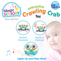 Interactive crawling crab plastic toys for kids 7