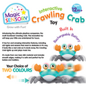 Interactive crawling crab plastic toys for kids 8