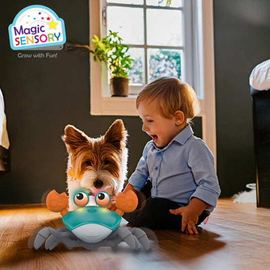 Interactive crawling crab plastic toys for kids 9