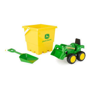 John Deere Sand Pit Bucket & Green Tractor for Children
