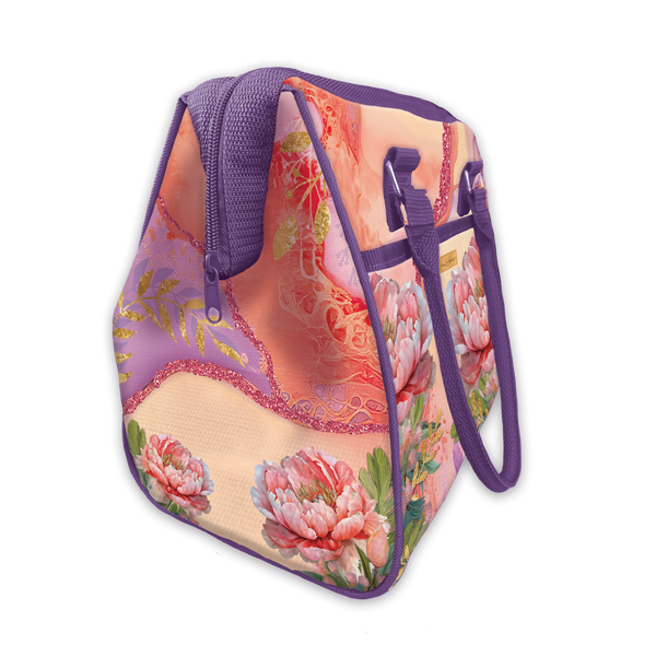 Lisa Pollock Lunch Cooler Bag - Coral Peony