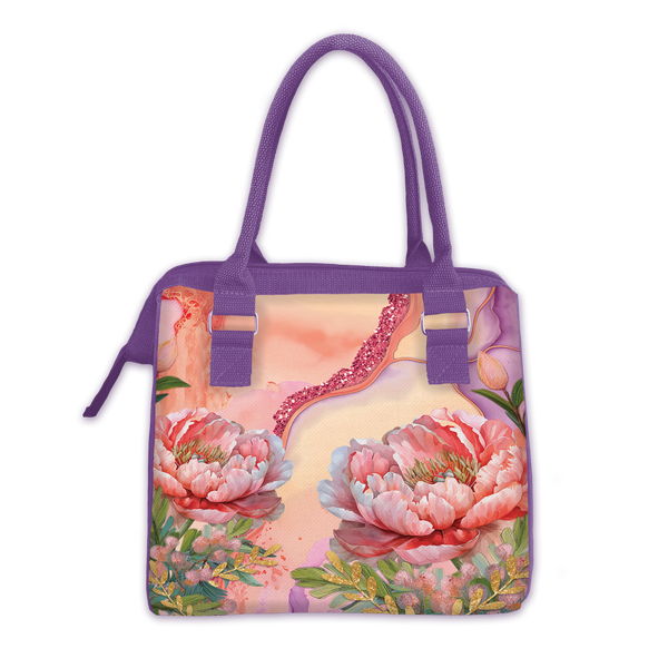 Lisa Pollock Lunch Cooler Bag - Coral Peony