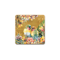 Lisa Pollock Bamboo Coaster Set - Sunset Love Birds