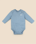 Lummi in colour - Organic Cotton Long Sleeve Body Suit - Blue