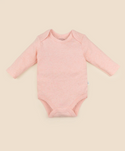 Lummi in colour - Organic Cotton Long Sleeve Body Suit - Heather Pink