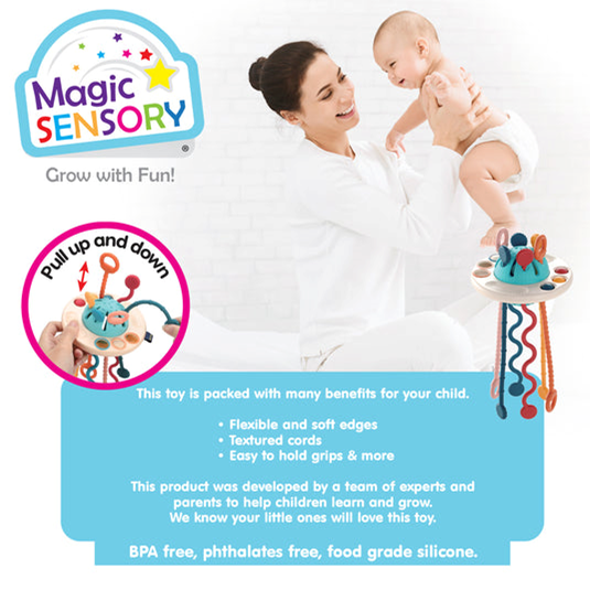 Magic Sensory - Interactive Baby Sensory Teething Toy for Little One's 3
