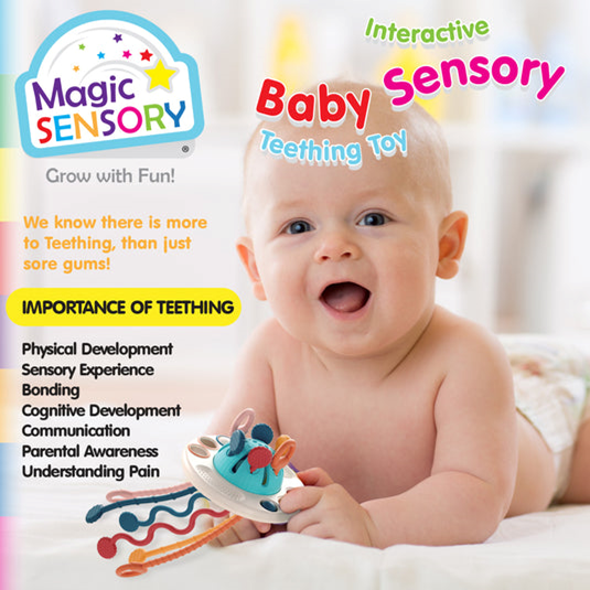 Magic Sensory - Interactive Baby Sensory Teething Toy for Little One's 4