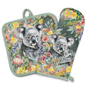 Lisa Pollock - Oven Mitt Pot Holder Set - Koala Cuddles