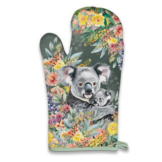 Lisa Pollock - Oven Mitt Pot Holder Set - Koala Cuddles