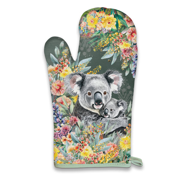 Lisa Pollock - Oven Mitt Pot Holder Set - Koala Cuddles