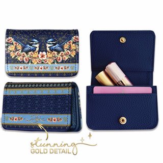 Lisa Pollock Card Wallet - Blue Wrens