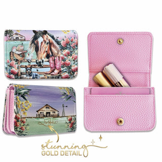 Lisa Pollock Card Wallet - Country Dusk